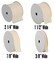 Threadart Grosgrain Ribbon Rolls - 10 yd rolls - 4 Widths 25 Colors - Solid Colors Ribbed Pattern - For Bows, Decorations, Hair Clips, and More
